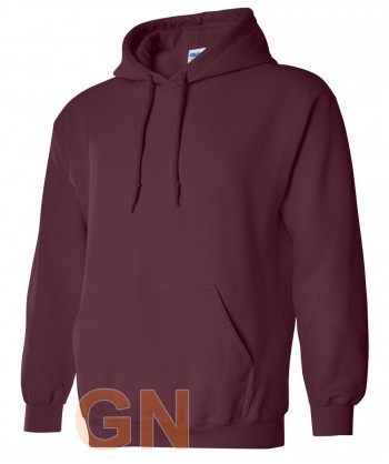 Sudadera con capucha color granate