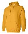Sudadera con capucha color oro