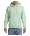 Sudadera con capucha color verde menta