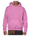 Sudadera con capucha color azalea