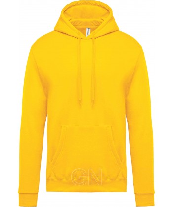Sudadera con capucha para niño color amarillo
