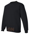 Sudadera cuello redondo color negro