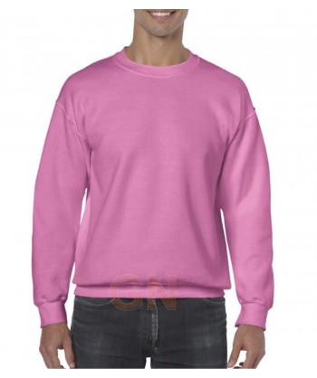 Sudadera cuello redondo color azalea