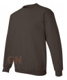 Sudadera cuello redondo color chocolate