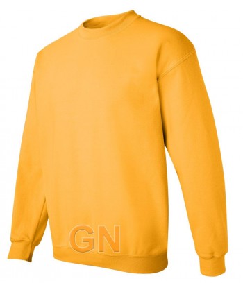 Sudadera cuello redondo color oro