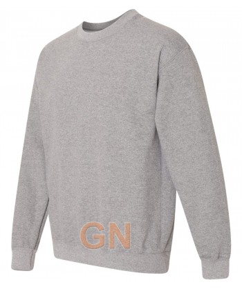 Sudadera cuello redondo color grafito heather