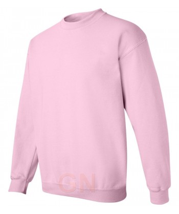 Sudadera cuello redondo color rosa