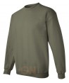 Sudadera cuello redondo color verde militar
