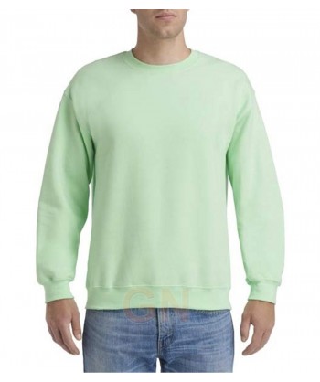 Sudadera cuello redondo color verde menta