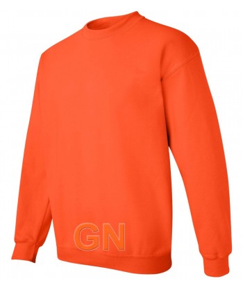 Sudadera cuello redondo color naranja