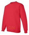 Sudadera cuello redondo color rojo