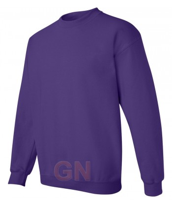 Sudadera cuello redondo color púrpura