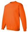 Sudadera cuello redondo color naranja