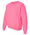 Sudadera cuello redondo color rosa A.V.