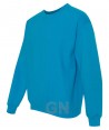 Sudadera cuello redondo color zafiro