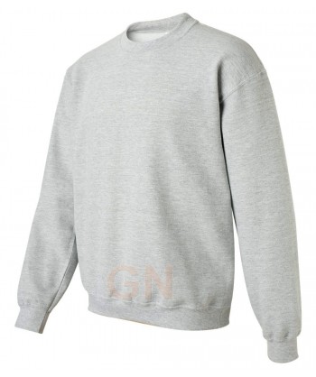 Sudadera cuello redondo color gris sport