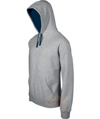 Sudadera con capucha para niño color Gris sport/marino
