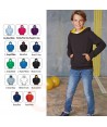 Sudadera con capucha de niño color negro/amarillo