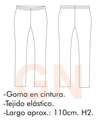 Pantalón sin bolsillos de mujer