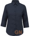 Camisa de manga 3/4 para mujer color marino