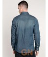 Camisa en tejido vaquero para hombre