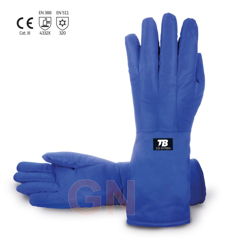 Guantes criogénicos con membrana y manguitos de 40 cm