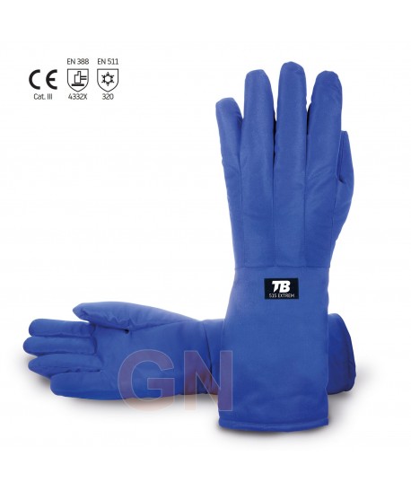 Guantes criogénicos con membrana y manguitos de 40 cm