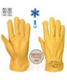 Guantes de piel con forro polar de Insulatex