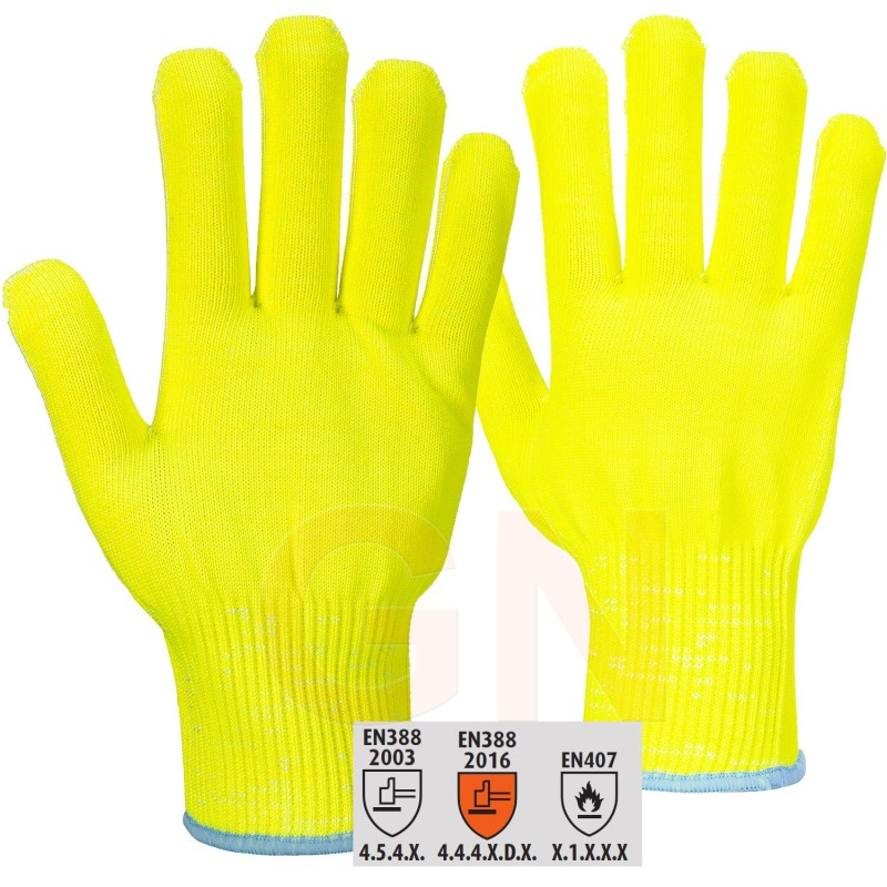 Guantes con fibra HPPE y nivel anticorte 5
