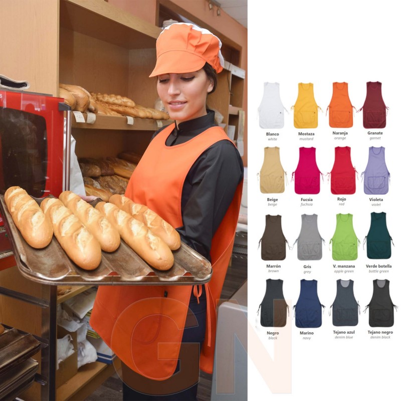 Casulla de mujer con bolsillo color naranja