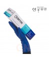 Guantes desechables de látex color azul sin polvo