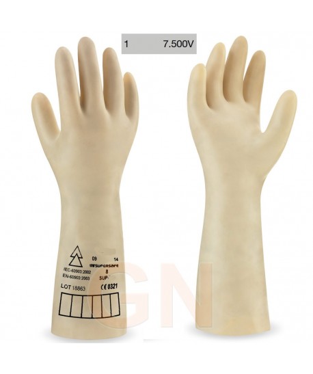 guantes dieléctricos clase 1 para 7500 voltios