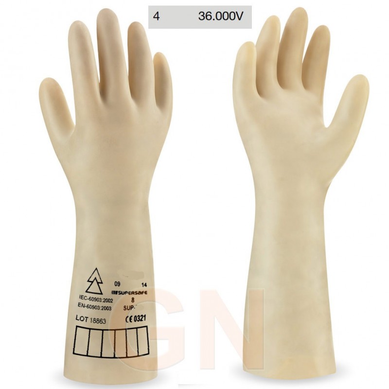 Guantes dieléctricos clase 4