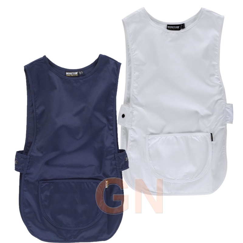 Casulla corta de cuello redondo con bolsillos