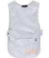 Casulla corta de cuello redondo con bolsillos blanca