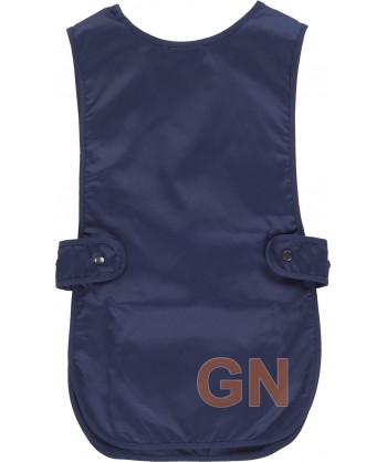 Casulla corta de cuello redondo con bolsillos azul marino