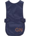 Casulla corta de cuello redondo con bolsillos azul marino
