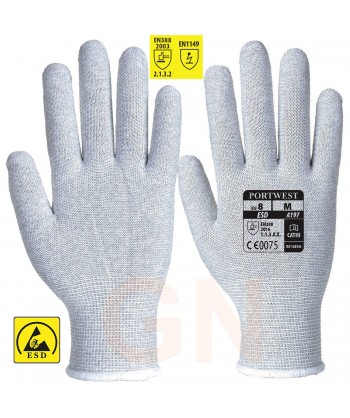 Guantes antiestáticos ESD según la norma EN 1149