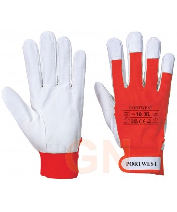Guantes de piel con dorso fresco tipo conductor