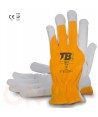 Guantes de piel cabra con dorso de algodón transpirable