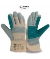 Guantes americanos de serraje y lona