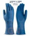 Guantes largos de látex azul para industria de la alimentación
