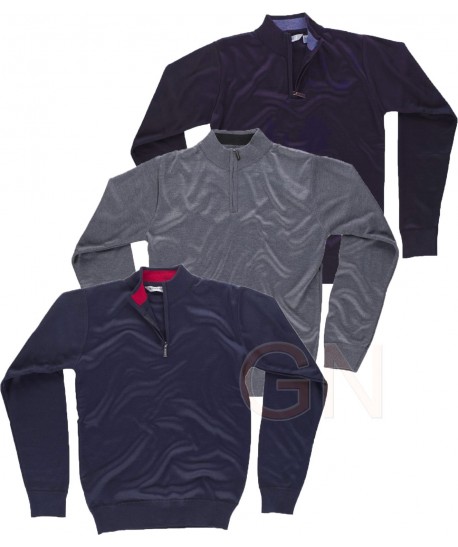 Jersey fino de media cremallera
