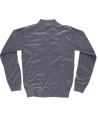Jersey fino de media cremallera color gris