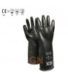 Guante de butilo negro para protección química (35 cm.)