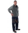 Chaqueta gruesa de punto con bolsillo en pecho