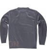Jersey de cuello redondo con refuerzos en codos color gris