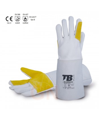 Guantes de piel de cabra para soldadura TIG