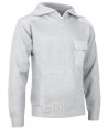 Jersey de  media cremallera con refuerzos en hombros y codos color blanco