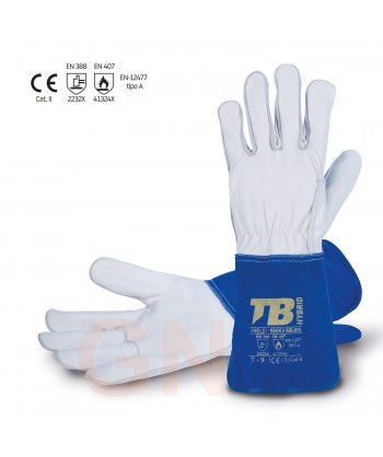 Guantes de piel flor de búfalo para soldadura MIG -33 cm-